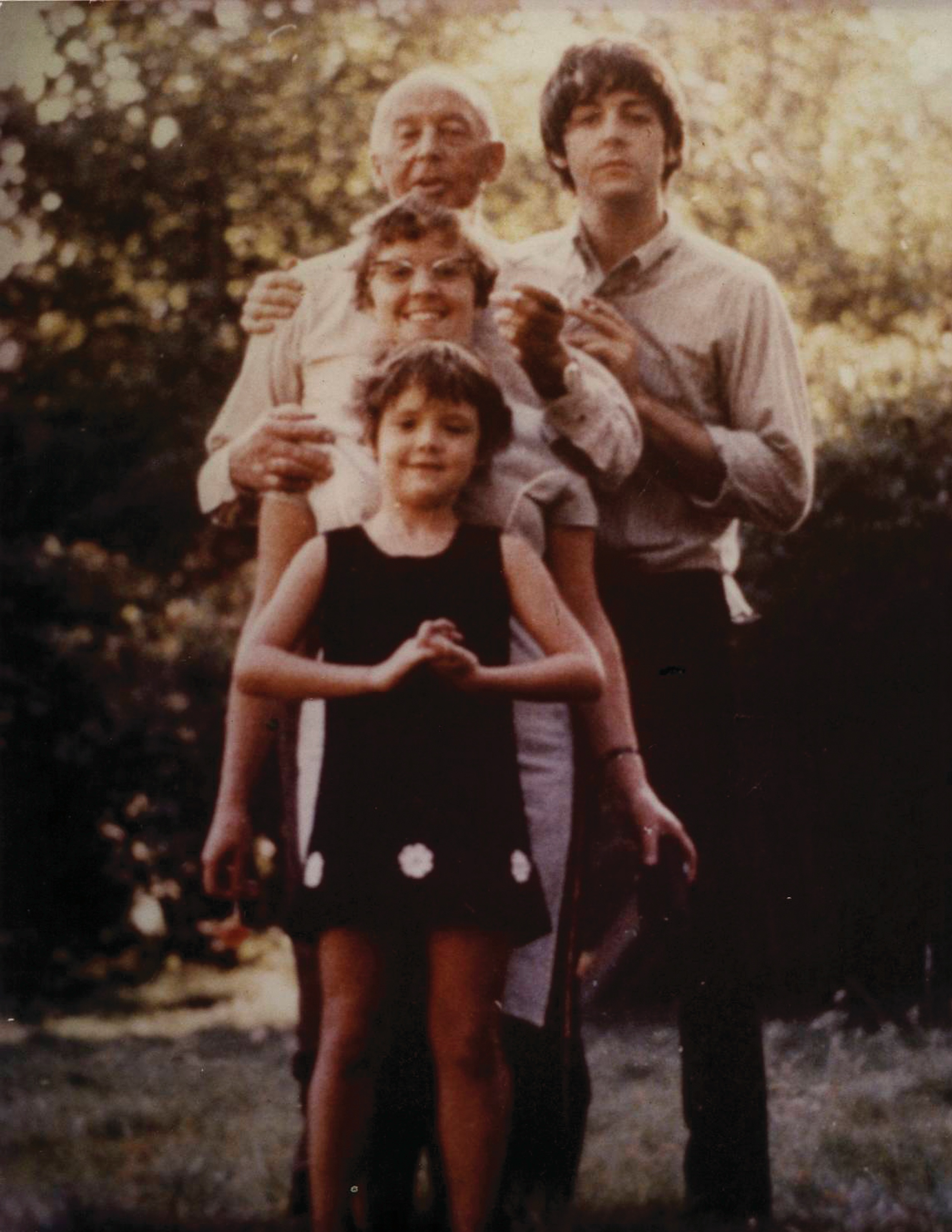 Family photo of Ruth, Angie, Jim and Paul McCartney.