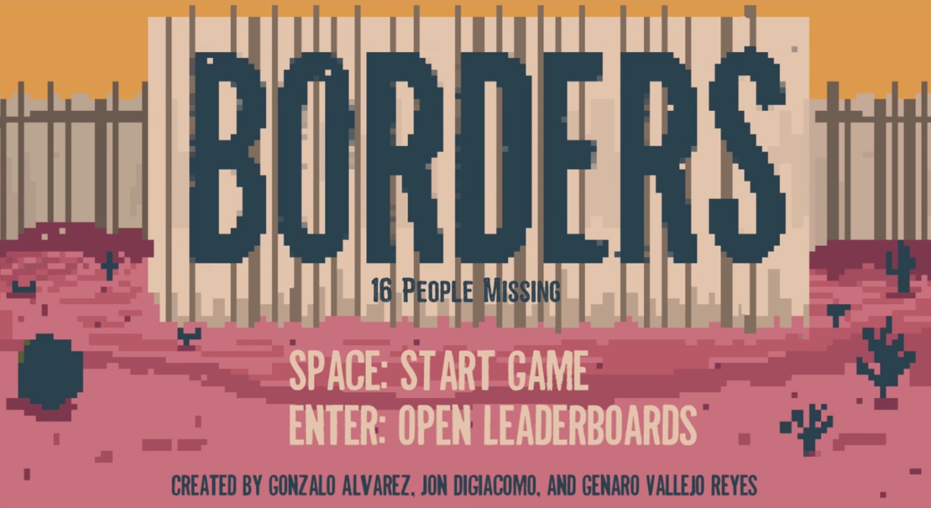 Entity reports on the Borders immigrant video game that shows the treacherous journey to cross the Mexican border into the United States.