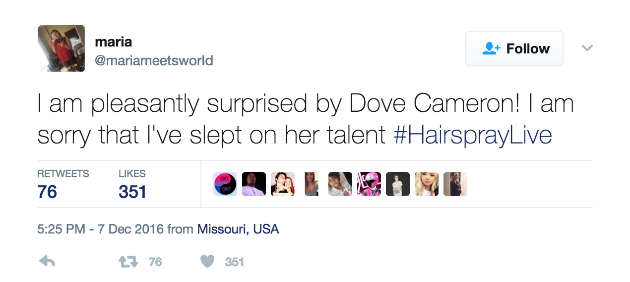 Who is Dove Cameron? ENTITY discusses her role in NBC's "Hairspray Live."