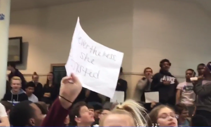 Illinois students protest with walkout after a teacher is fired for being “too vocal” about racism, Entity reports.