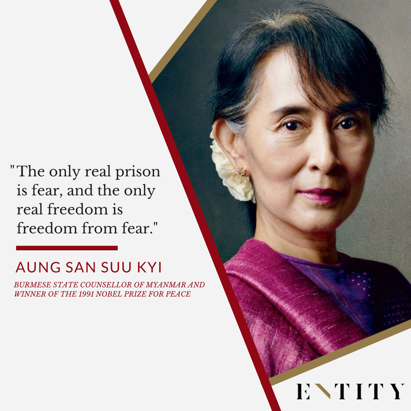 ENTITY highlight a quote by Aung San Suu Kyi