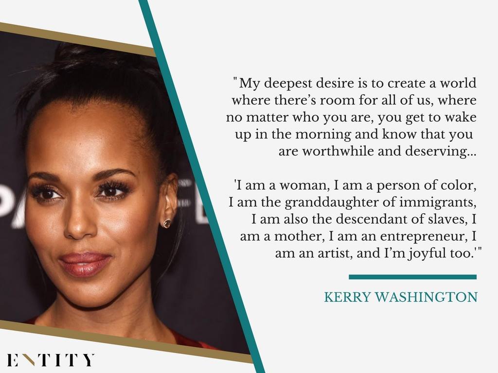 Kerry Washington on being a woman. 