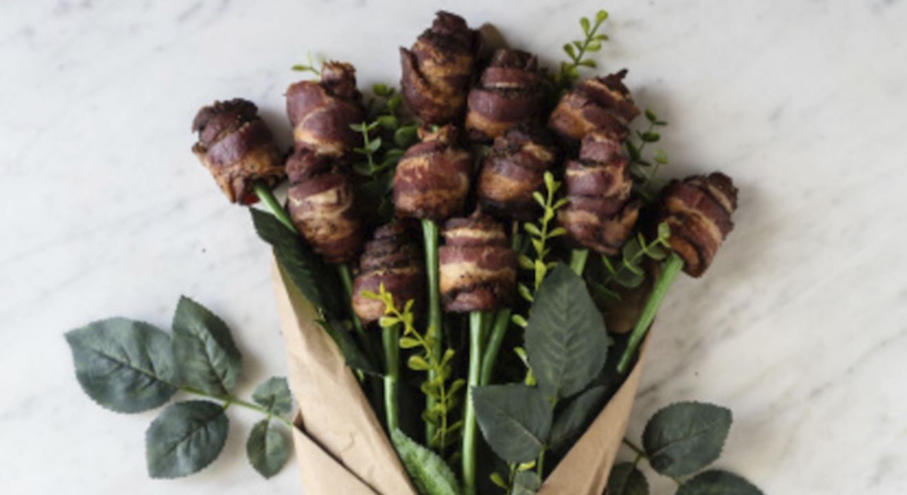 Entity reports on the woman-founded bacon bouquet company, Bacon Boxes.