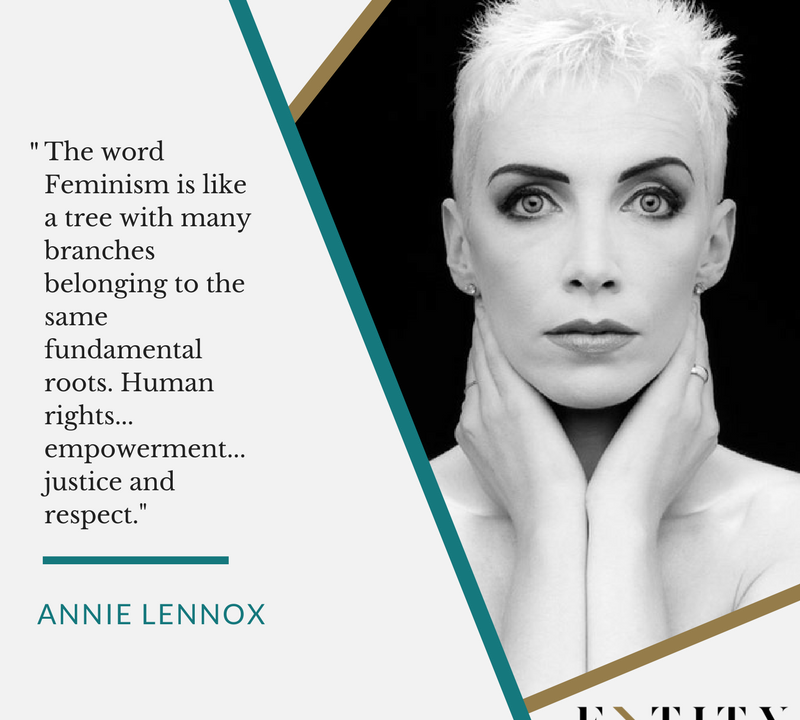 ENTITY reports on annie lennox quotes about feminism