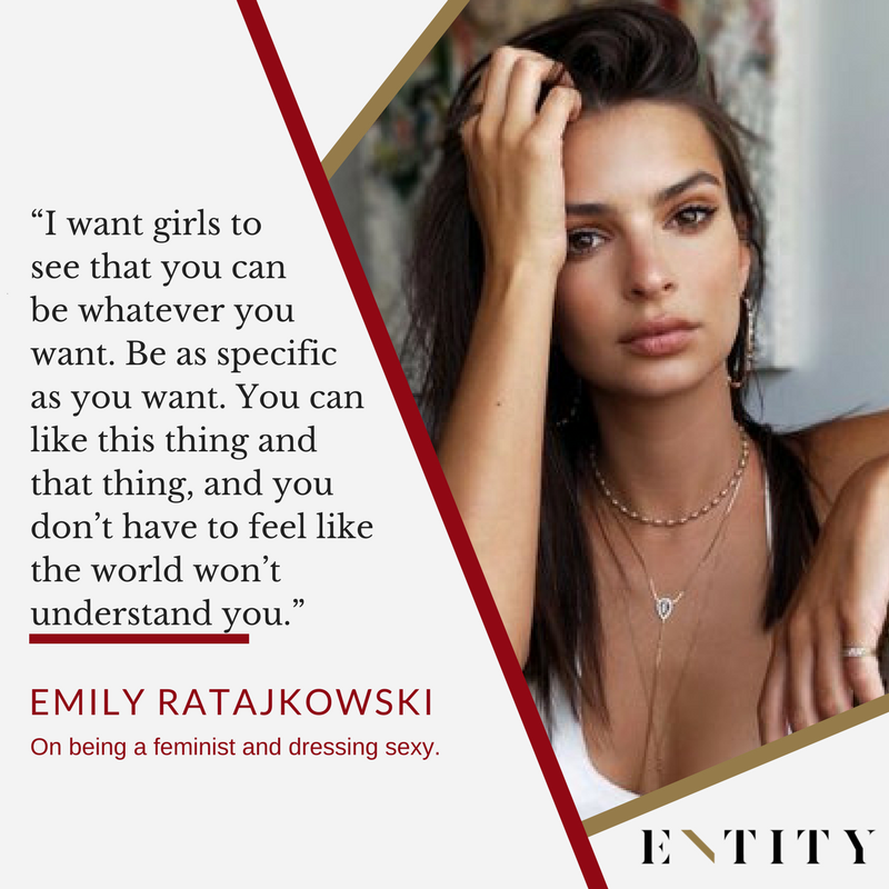 ENTITY reports on emily ratajkowski quotes about feminism