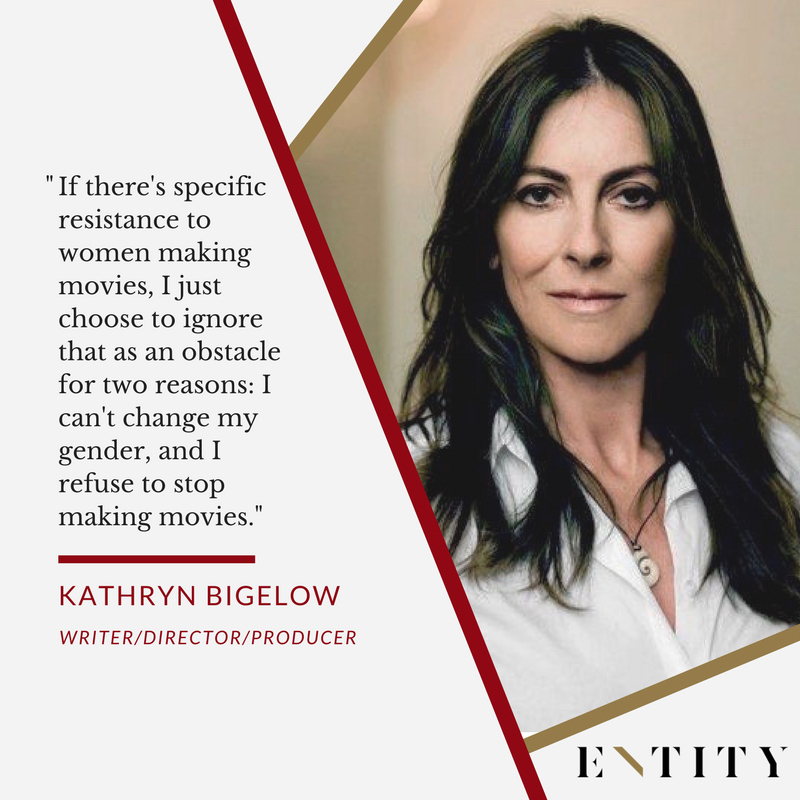 ENTITY reports on kathryn bigelow quotes about being a woman director