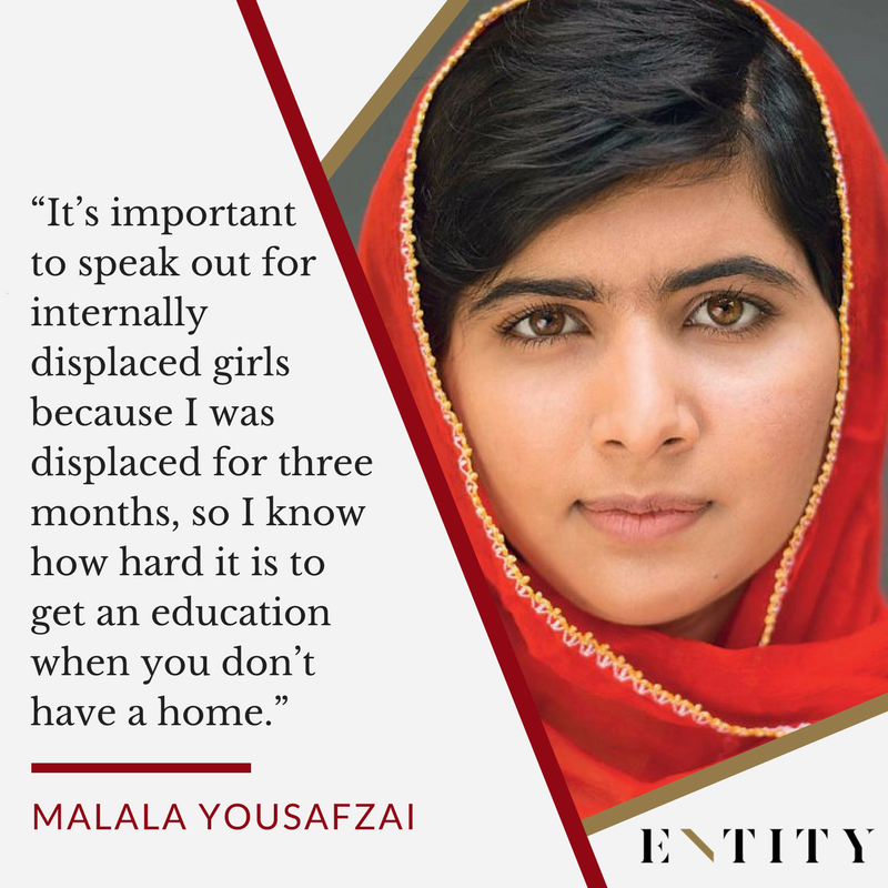ENTITY reports on malala yousafzai quotes about women