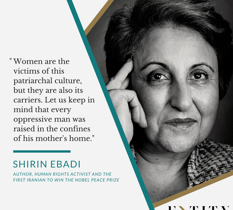 ENTITY reports on shirin ebadi quotes about women.