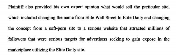 Elite Daily Website _lawsuit