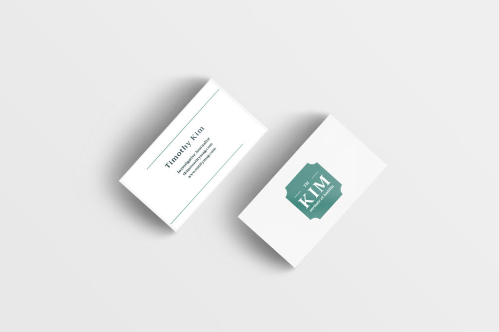 A photo of ENTITY mentee's business card made with Adobe.