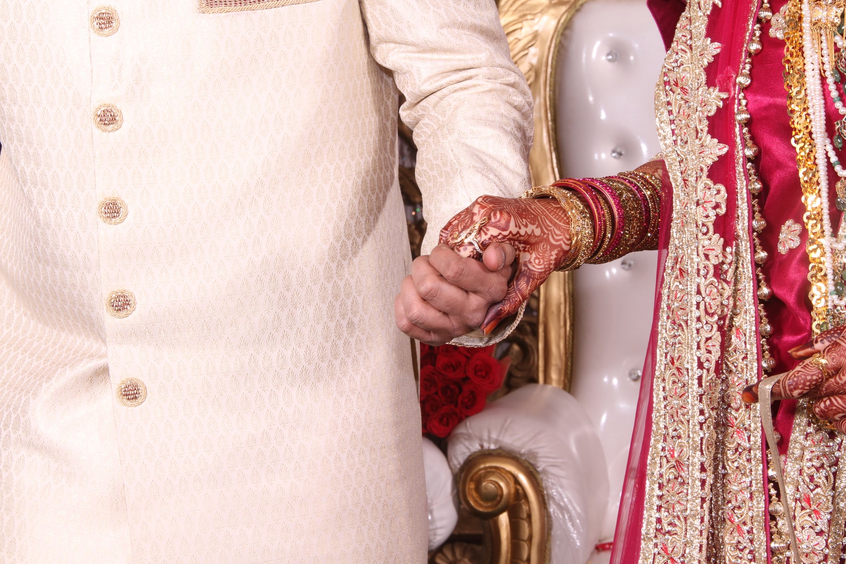 ENTITY reviews the stunning story of "Connecting Threads: Unleashing India." Photo of couple holding hands.