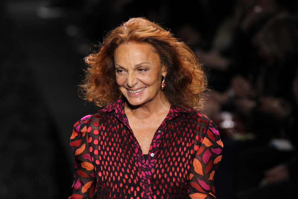 Entity explains how Diane Von Furstenberg is one of many fashion designers who fights for a cause off the fashion runway.