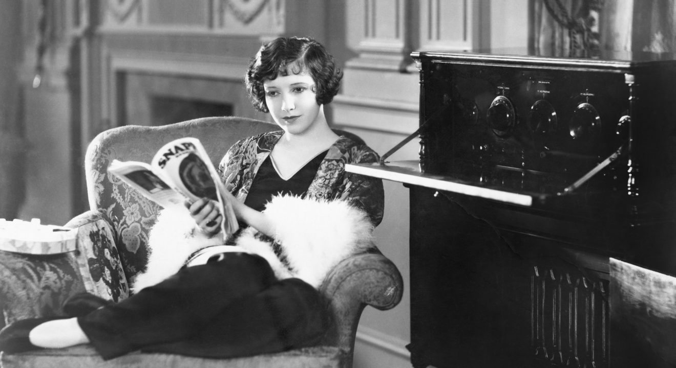 Entity's favorite roaring '20s furniture is a vintage radio.