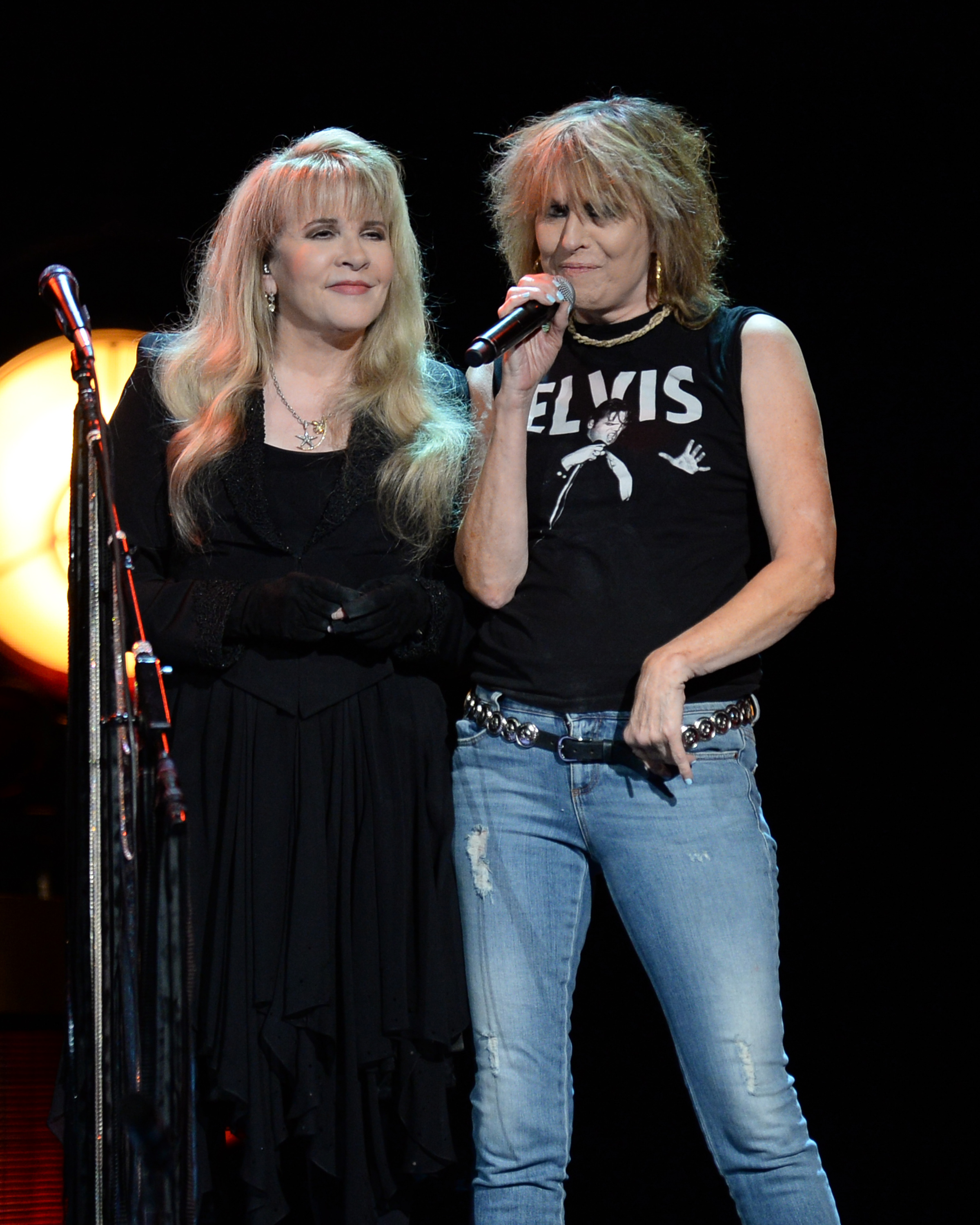 Stevie Nicks in concert with Chrissie Hynde. Photo by Larry Marano/REX/Shutterstock 