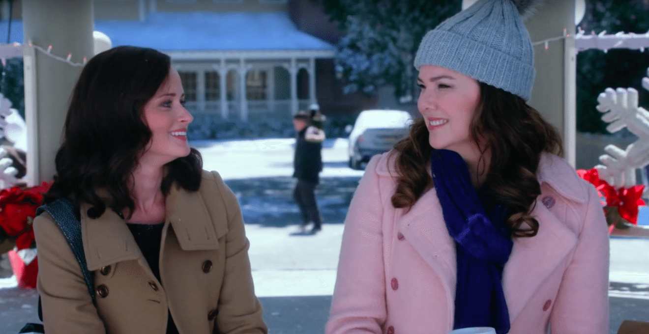 ENTITY shares a picture of a scene from 'Gilmore Girls.'