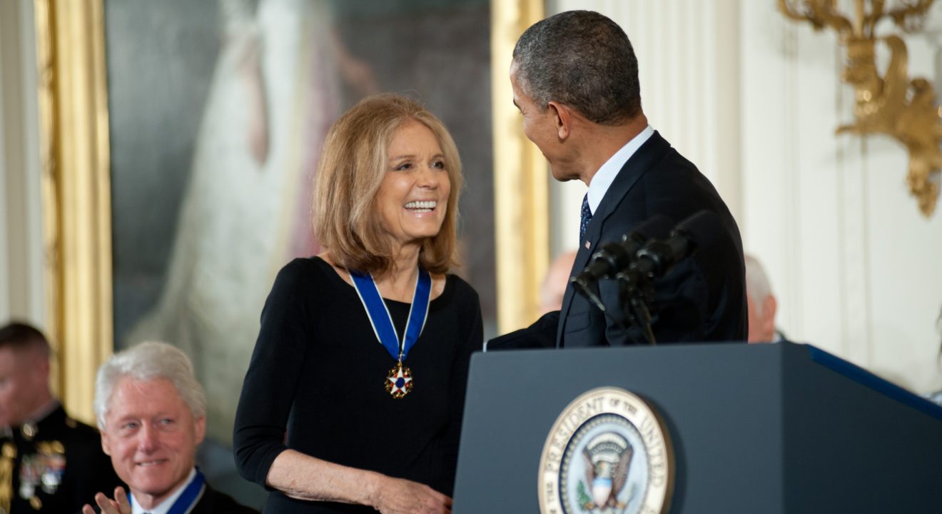ENTITY celebrates cultural icon, Gloria Steinem, who received the presidential medal of freedom.