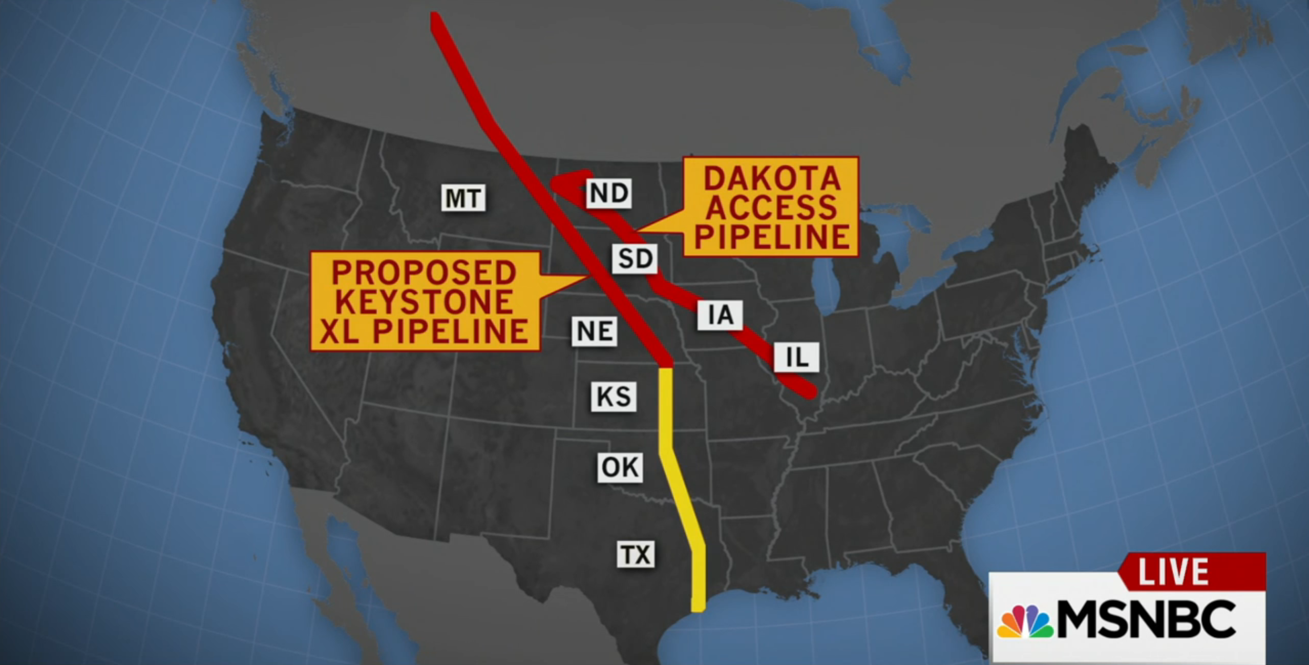 Proposed Plans for Dakota Access Pipeline and Keystone XL Pipeline