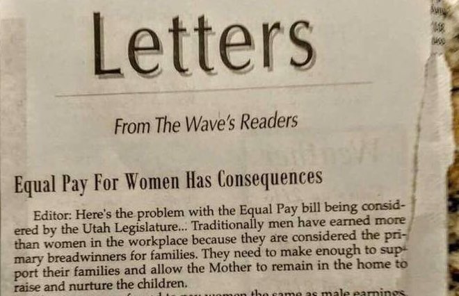 Entity reports on the sexist GOP letter to the editor that suggests equal pay is bad for the economy.
