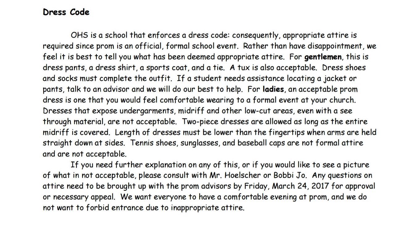 Entity reports on one Minnesota high school’s sexist prom dress code that suggested girls send in photos of their gowns for approval. 