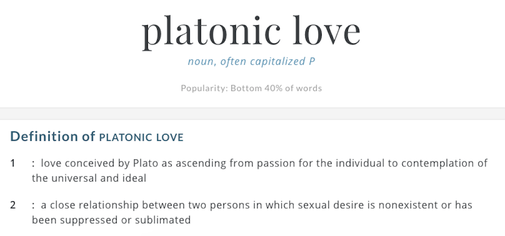 platonic love examples