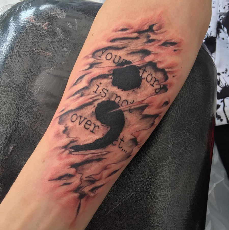 Discover 79 God Ends Here Tattoo Best Vova Edu Vn   What Does The Semicolon Tattoo Mean ENTITY Instagram Mzwarlord E1498161662118 