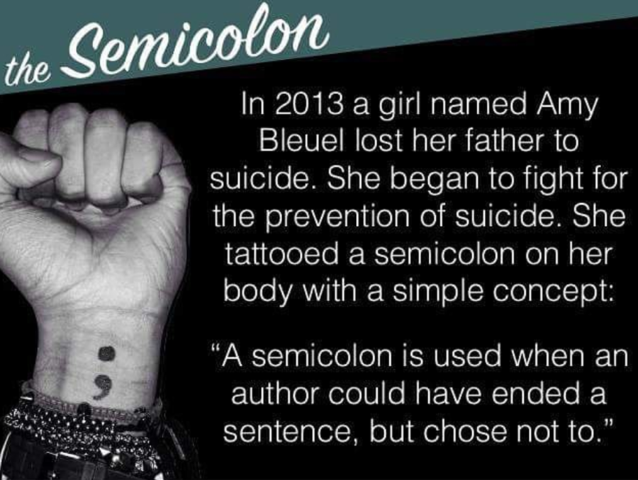 ENTITY answers what does the semicolon tattoo mean