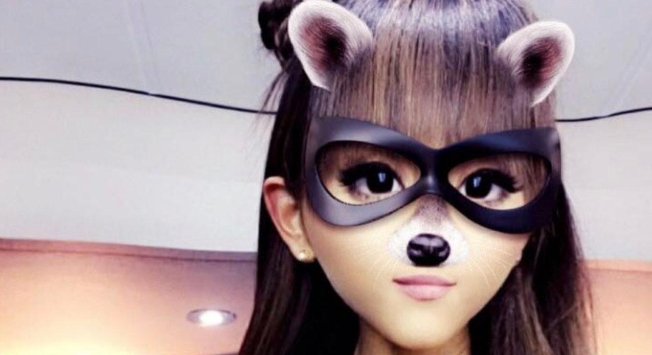 ENTITY shares Ariana Grande Snapchat
