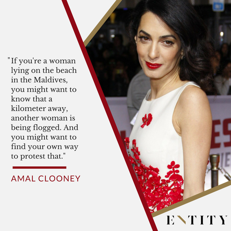 ENTITY reports on amal clooney quotes about feminism
