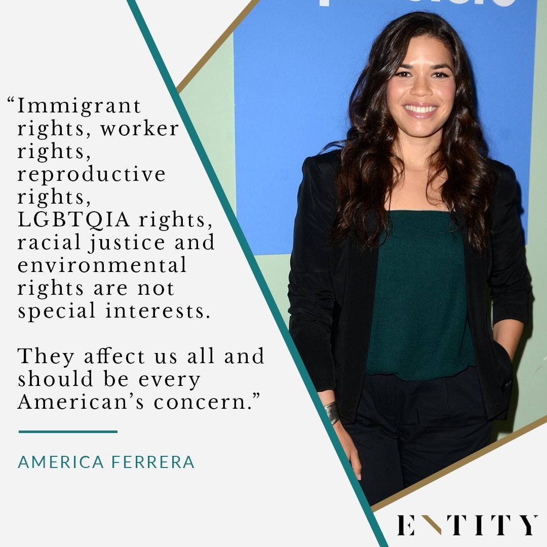ENTITY reports on america ferrera quote about human rights