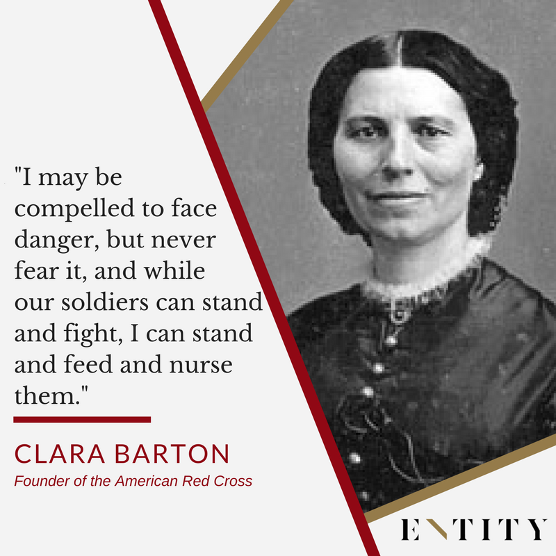 ENTITY reports on clara barton quotes about the power of women.