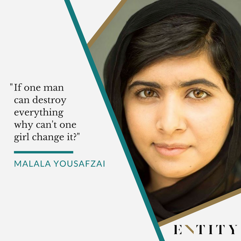 ENTITY reports on malala yousafzai quotes about women