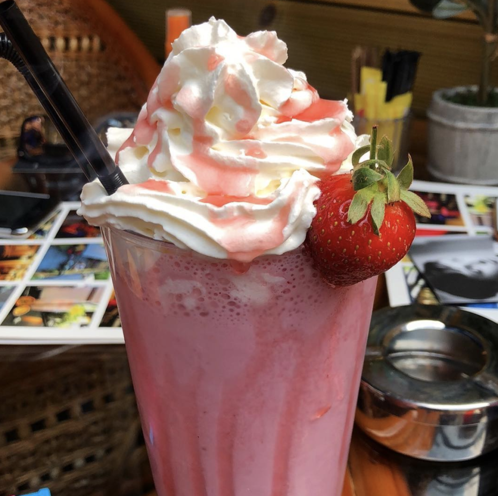 ENTITY strawberry milkshake