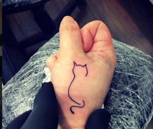 28 Cute Cat Tattoos On Finger  Tattoo Designs  TattoosBagcom