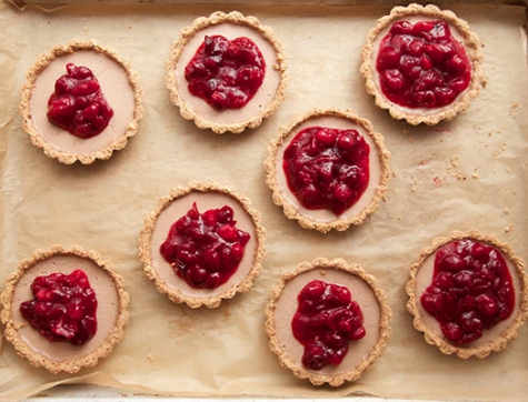 Vegan Baking Recipe: Cranberry Almond Tarts