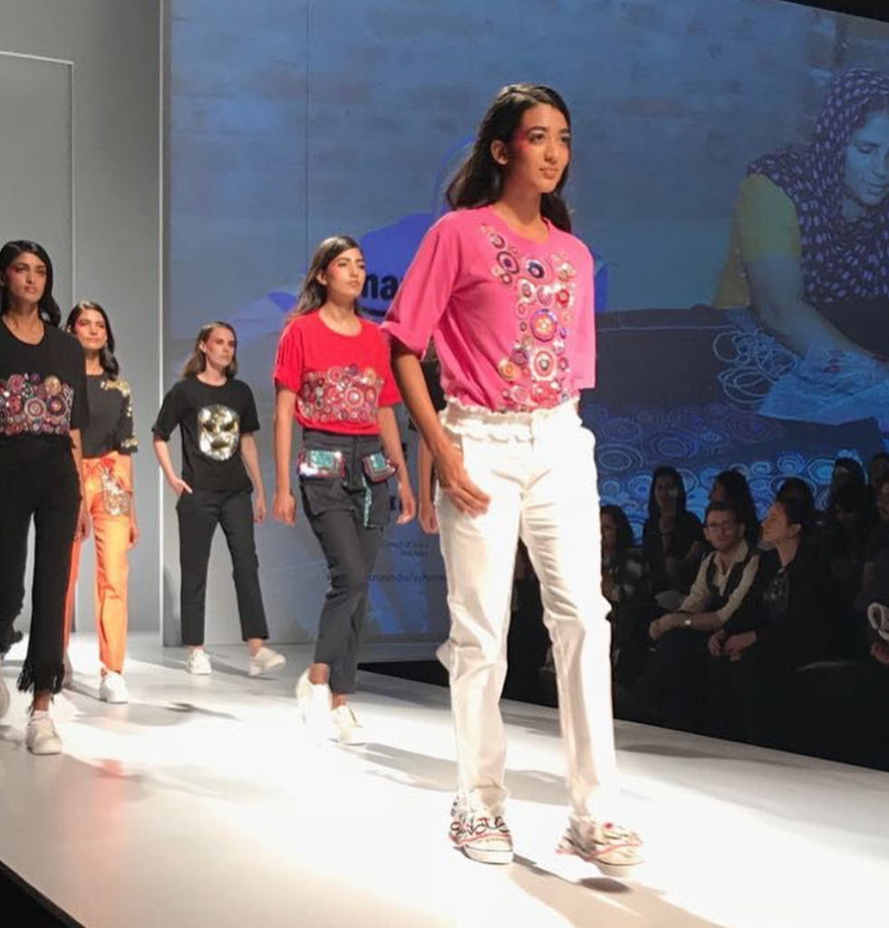 ENTITY reviews UNLEASHED's "Connecting Thread: Unleashing India" short. Picture of Amazon India Fashion Week.