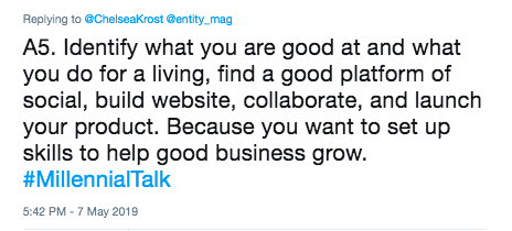 ENTITY's Advice on how to build a personal brand.
