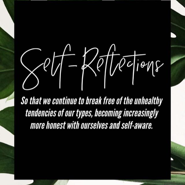 Self-reflection post from enneagram account @enneagramvibes