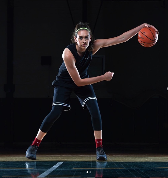 Entity shares photo of WNBA female athlete, Breanna Stewart. 