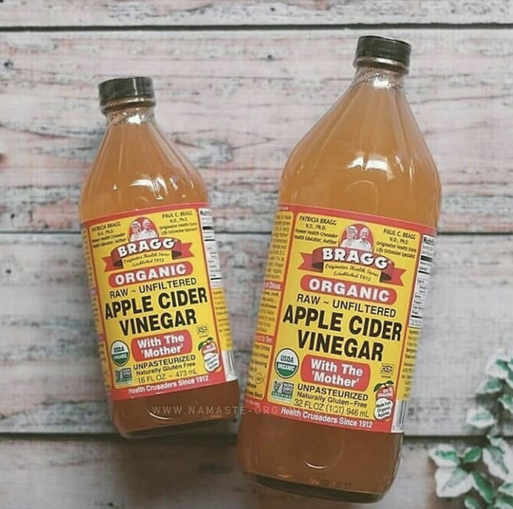 Entity shares photo of Bragg apple cider vinegar