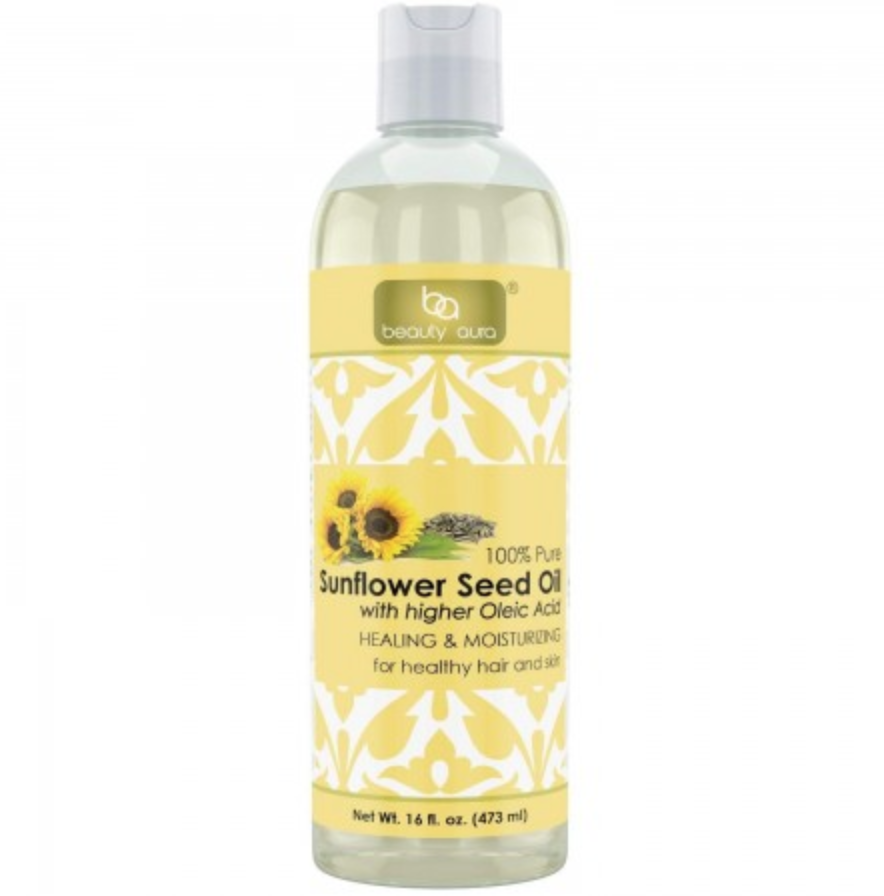 ENTITY shares photo of sunflower seed oil via Beauty Aura