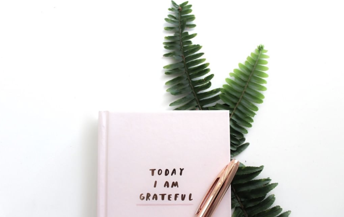 ENTITY shares image of a gratitude journal