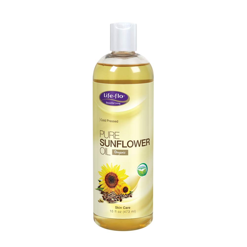 ENTITY shares photo of sunflower oil for skin via Life Flo on Amazon. 