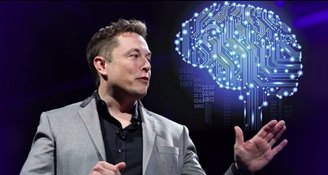 ENTITY shares photo of Elon Musk presenting Neuralink.