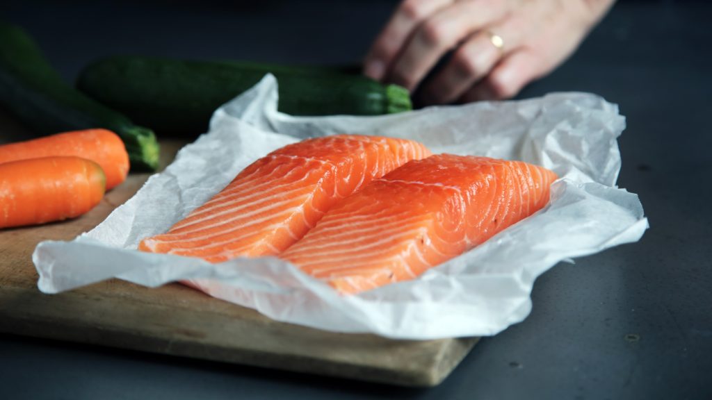 Salmon filets are tasty metabolism boosting foods