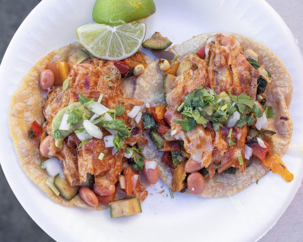 Entity shares photo of fish tacos