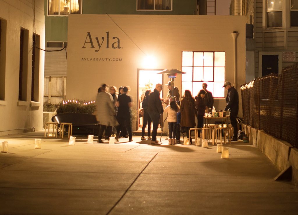 The Ayla storefront in San Francisco 