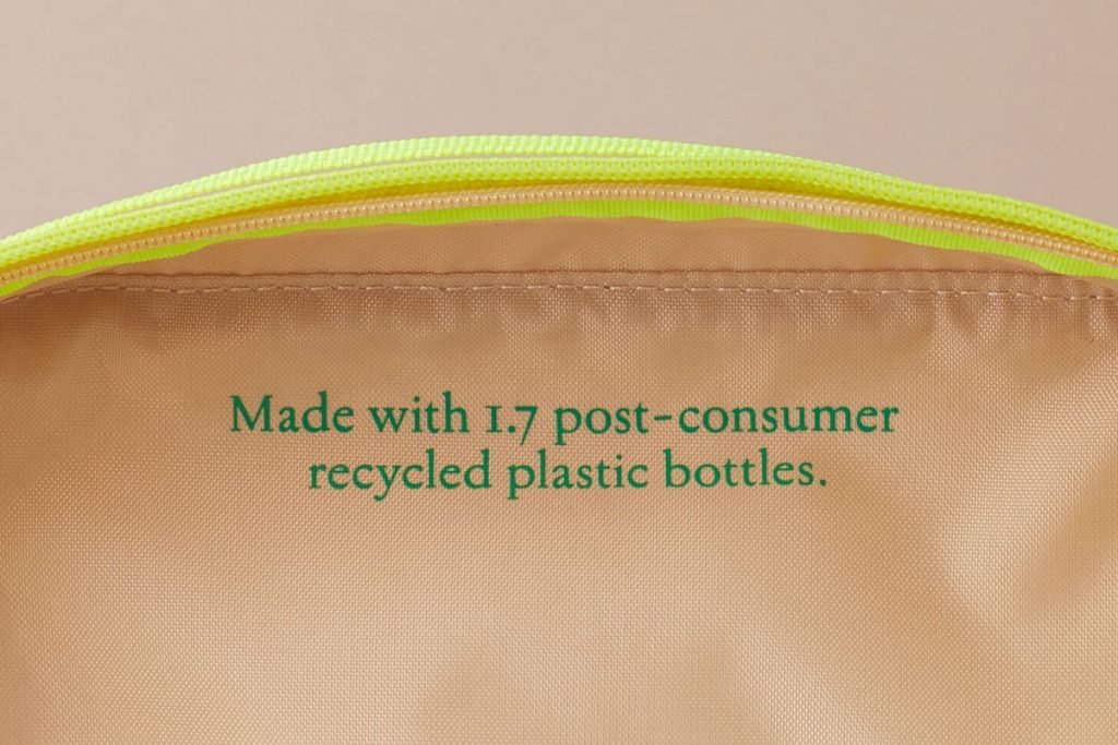 by Humankind uses packaging made with recycled plastic.