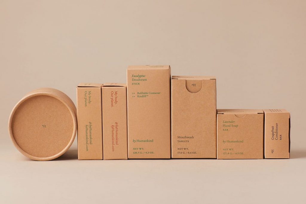 ENTITY Mag shares a photo of recyclable packaging.