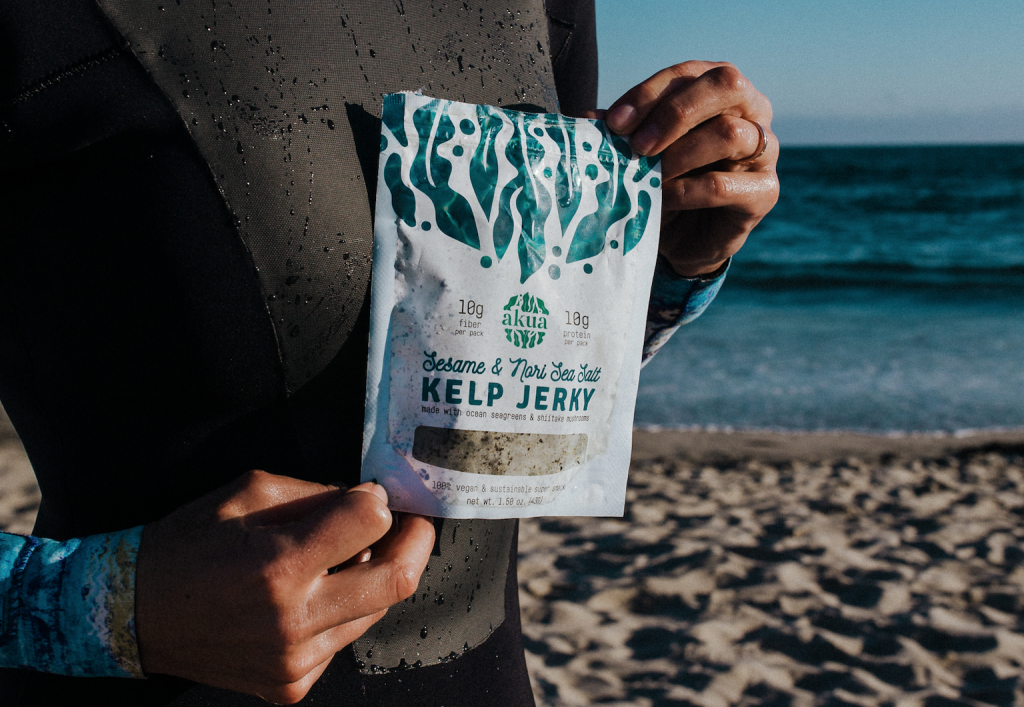 Akua's kelp jerky hopes to be sustainable for the environment with its packaging. 