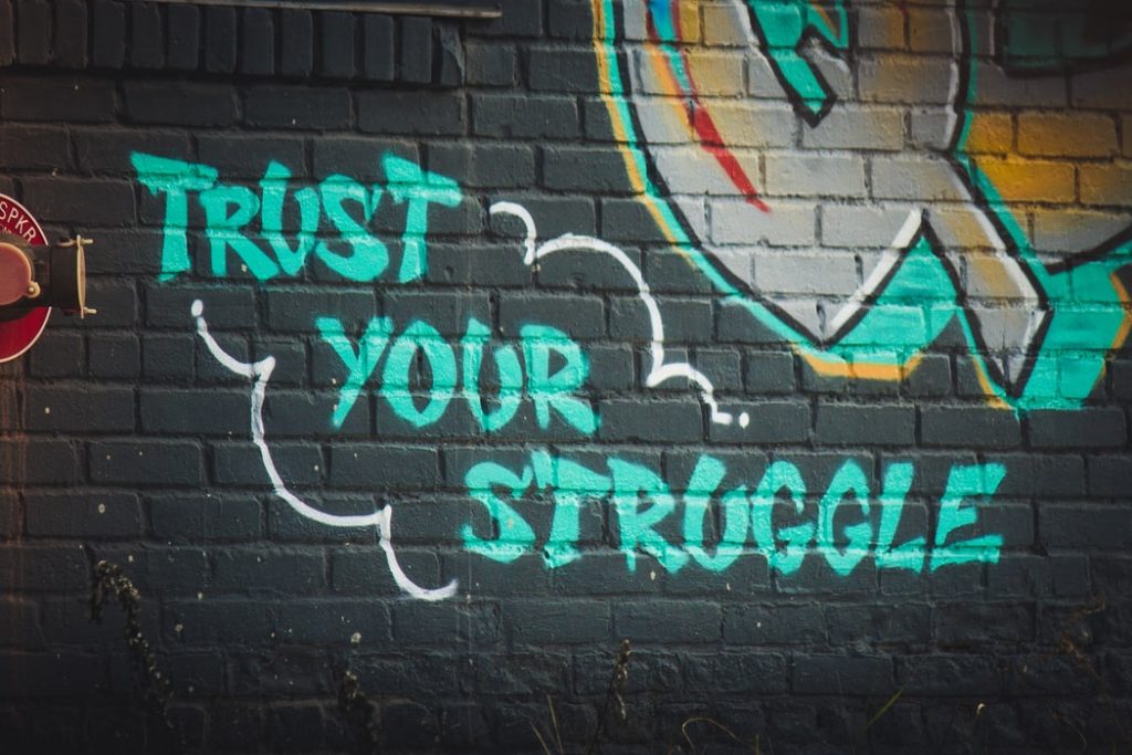 ENTITY Mag shares a picture to remind you to trust your struggle.